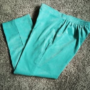 Alfred Dunner Corduroy Turquoise Pants Size 16P